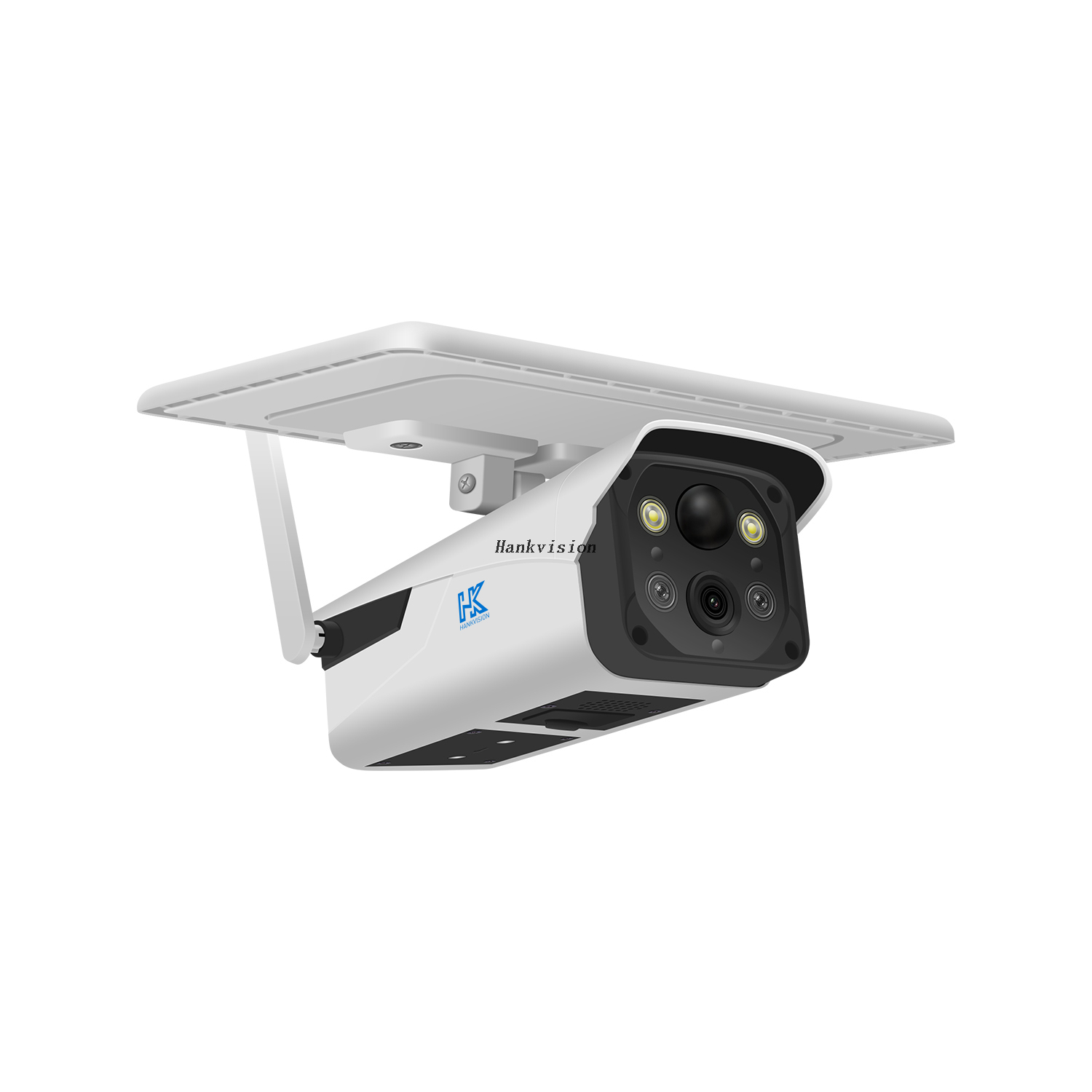 Hankvision Solar Powered Camera Outdoor Bullet IP Camera 4G CCTV Security Camera TUYA 3MP 